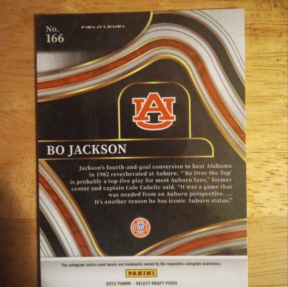 Bo Jackson select football card - Picture 2 of 2